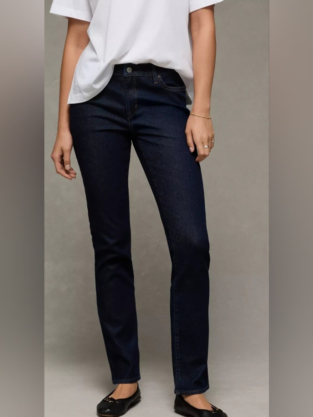 American Eagle Dark Wash Stretch Skinny Jeans – Size 2 Long – NWOT